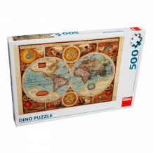 Купить dino пазл карта мира 1626 год (500 элементов) 502307