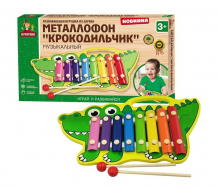 Купить деревянная игрушка буратино металлофон крокодильчик g0106