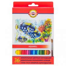 Купить koh-i-noor набор карандашей акварельных fish 36 цветов 3719/36 4ks