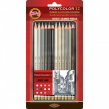 Купить koh-i-noor набор карандашей цветных polycolor 12 цветов 3822/12gr 3822/12gr