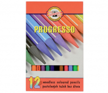 Купить koh-i-noor набор карандашей цветных progresso 12 цветов 8756/12