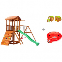 Купить можга (красная звезда) детская площадка спортивный городок 5, мебель mochtoys и песочница-бассейн r-toys 