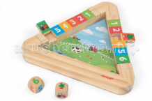 Купить деревянная игрушка janod настольная игра с кубиками огород j08150