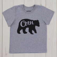 Купить kaftan футболка для мальчика медведь 264526