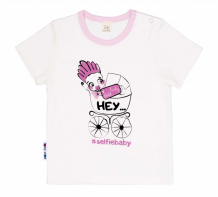 Купить lucky child футболка для девочки hey #selfiebaby 34-26