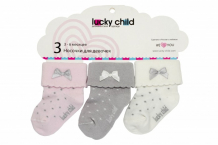 Купить lucky child носки детские для девочки 3 шт. н-1д/3шт