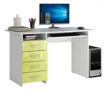 Купить mf master стол компьютерный милан 3 глянец (основание белое) мст-сдм-03-б