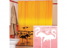 Купить miranda шторы для ванн полиэстер flamingo 180х200 см mrd.01.4101