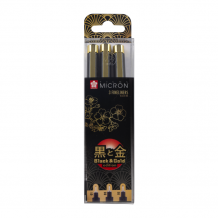 Купить sakura набор капиллярных ручек pigma micron gold limited edition (0.25 мм 0.35 мм 0.45 мм) 3 шт. 
