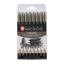 Купить sakura набор капиллярных ручек sakura pigma micron 8 шт. 