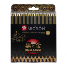Купить sakura набор капиллярных ручек sakura pigma micron gold limited edition 12 шт. 