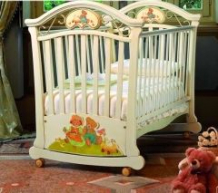 Купить детская кроватка pali art nouveau качалка 