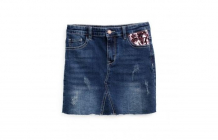 Купить playtoday юбка текстильная джинсовая для девочек супер звезда 194103
