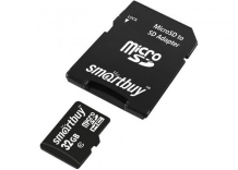 Купить smart buy карта памяти microsdhc 32gb class 10 c адаптером sd 