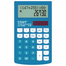 Купить staff калькулятор plus dc-100nbl настольный школьный двустрочный 