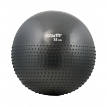 Купить starfit мяч гимнастический полумассажный антивзрыв gb-201 55 см 