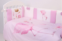 Купить комплект в кроватку топотушки фламинго (6 предметов) 