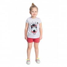 Купить веселый малыш комплект для девочек (шорты, футболка) маленькая история 361/330/мис