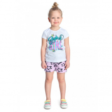 Купить веселый малыш комплект для девочек (шорты, футболка) значки 361/337/зн