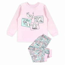 Купить веселый малыш пижама для девочки котики 379170