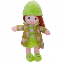 Купить мягкая кукла abtoys рыжая в зелёном пальто, 36 см ( id 10309037 )