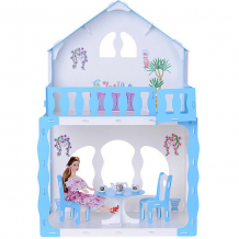 Купить кукольный домик r&c "марина" с мебелью, бело-голубой ( id 10321447 )