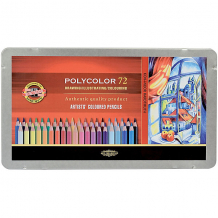 Купить набор цветных художественных карандашей koh-i-noor "polycolor", 72 цвета ( id 10627250 )