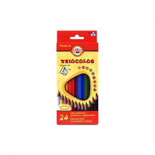 Купить набор цветных карандашей koh-i-noor "triocolor", 24 цвета ( id 10627290 )
