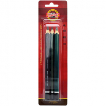 Купить набор чёрнографитных карандашей koh-i-noor "triograph", 3 шт. ( id 10627336 )