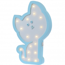Купить светильник настенный ночной лучик «котенок гав», голубой ( id 12370894 )