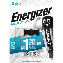 Купить батарейки алкалиновые energizer "max plus", тип аа/lr6, 1,5 v, 2 шт ( id 12470429 )