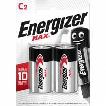 Купить батарейки алкалиновые energizer "max", тип c/lr14, 1,5 v, 2 шт ( id 12470435 )