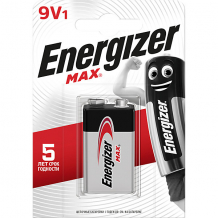 Купить батарейка алкалиновая energizer "max", тип 9v/6lr61 "крона", 1 шт ( id 12470439 )