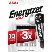 Купить батарейки алкалиновые energizer "max", тип ааа, 4 шт ( id 12470443 )