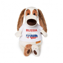 Купить мягкая игрушка budi basa собака бартоломей в футболке с принтом "россия", 33 см ( id 12978231 )