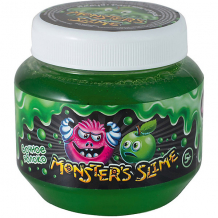 Купить слайм классический monster's slime зеленый с ароматом сочного яблока, 250 мл ( id 13451946 )