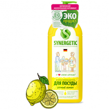 Купить средство концентрированное для мытья посуды и фруктов synergetic лимон, 1 л ( id 15849664 )