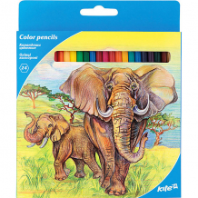Купить карандаши цветные kite животные, 24 цвета ( id 15952061 )