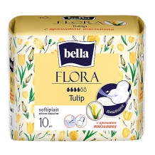 Купить прокладки bella flora tulip с ароматом тюльпана, 4 капли, 10 шт ( id 16177358 )