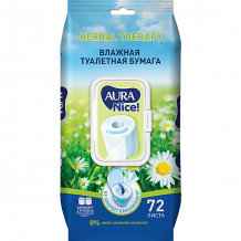 Купить влажная бумага туалетная aura с ромашкой, 72 шт ( id 16213504 )