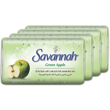 Купить туалетное мыло savannah яблоко, 4 шт х 100 г ( id 16399658 )