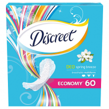 Купить женские ежедневные прокладки discreet deo spring breeze multiform, 60 шт. ( id 16555691 )
