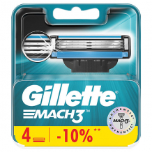 Купить сменные кассеты gillette mach3 4 шт ( id 16555711 )