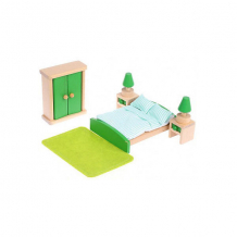 Купить набор деревянной мебели наша игрушка "спальня", 10 предметов ( id 16742627 )