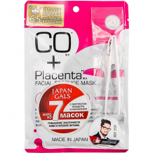 Купить маска japan gals placenta с плацентой и коллагеном, 7 шт ( id 16874747 )
