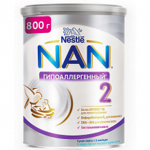 Купить молочная смесь nestle nan гипоаллергенный 2, с 6 мес, 800 г ( id 16988939 )