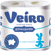 Купить туалетная бумага veiro домашняя 2-х слойная, 4 шт ( id 17099959 )