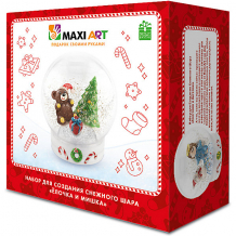 Купить набор для творчества maxi art "снежный шар" ёлочка и мишка ( id 17213870 )