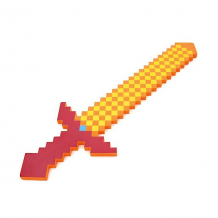 Купить пиксельный меч, оранжевый, 75 см, minecraft ( id 4986608 )