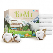 Купить экологичный стиральный порошок для белого белья с экстрактом хлопка, концетрат, bio mio ( id 5008296 )